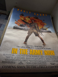"IN THE ARMY NOW" 1994 BUS SHELTER MOVIE POSTER/PAULY SHORE
