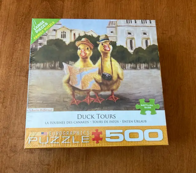 Brand New 500-Piece Large Pieces Eurographics Puzzle, Duck Tours628632843648011222
