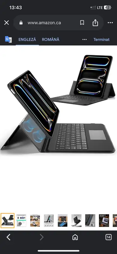 ESR Ascend Keyboard Case for iPad Pro 13" - Black, View more
