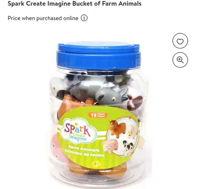 12pcs different plastic farm animals.