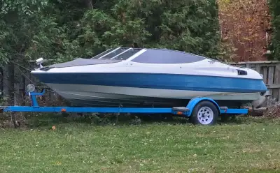 18’ Bow Rider 3 litre MerCruiser 150hp with Alpha 1 Trailer.included Starter needs changing or repai...