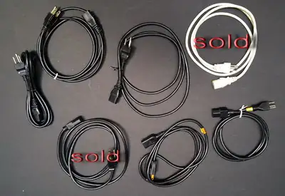 Power cords for PCs, monitors, printers and scanners, View more