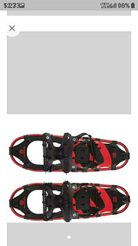 New Snowshoes black in bag Adult size