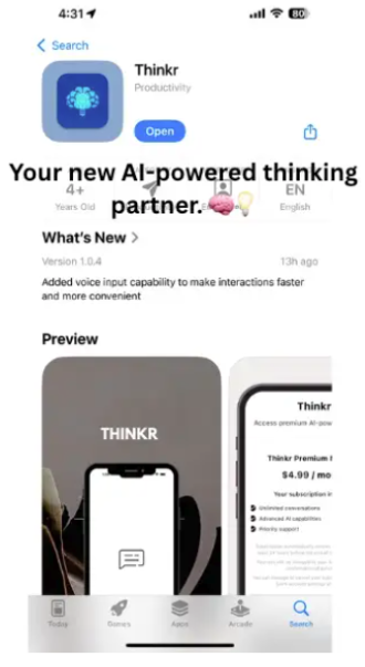 Thinkr 2.5.0 — Free Daily AI Messages, No Login Needed