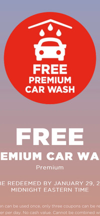 Free Premium Car Wash at Circle K