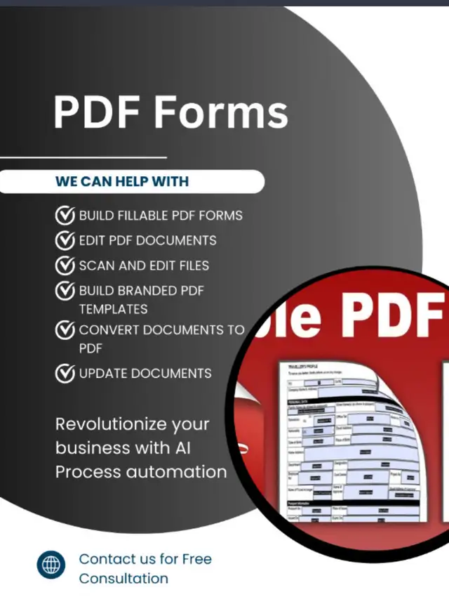 Create Edit and Update PDF documents and Forms 