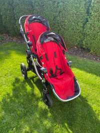 City Select Double Stroller/Red