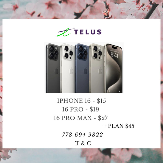 APPLE IPHONE ON SALE !! in Cell Phones in Delta/Surrey/Langley