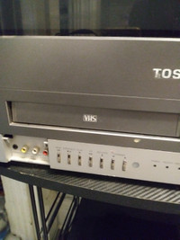Retro Toshiba Tv with built in vhs recorder and dvd player