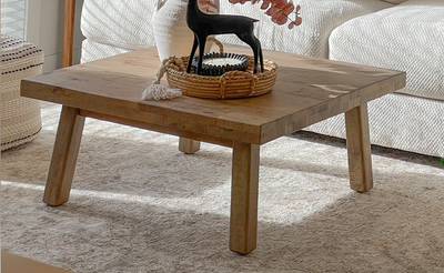 Solid Mango Wood Coffee Table (90cm x 90cm), View more