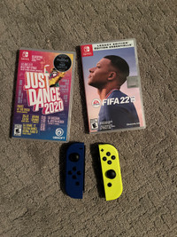 Nintendo switch games and controllers 