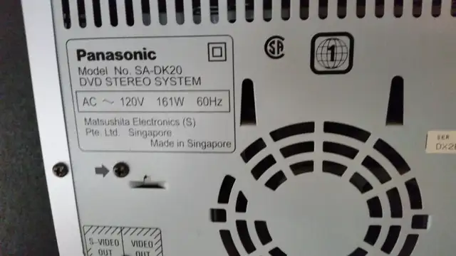 Panasonic 5 DVD/Video CD/CD Changer Stereo System SA-DK20. in Stereo Systems & Home Theatre in Winnipeg - Image 6