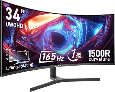 Brand New 34” Curved Ultrawide Gaming Monitor, View more