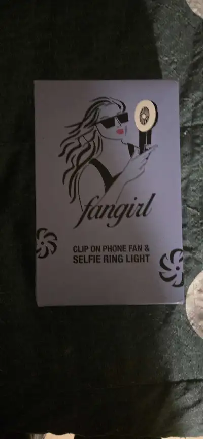 Fangirl Clip On Phone Fan & Selfie Ring Light, View more