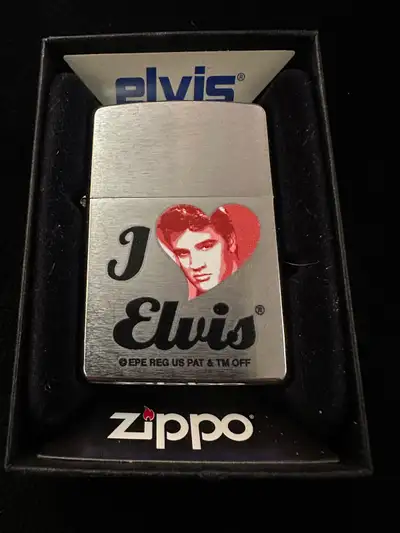Check out these collectible Zippo lighters! One features an Elvis Presley design and the other is Fi...