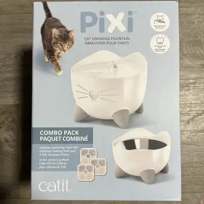 CATIT Pet Water Fountain Feeding Dish Combo pack, View more