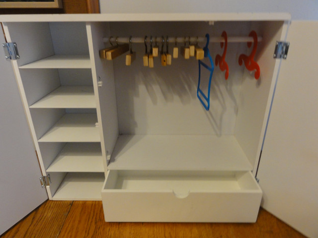 American Girl Large Doll Closet with Hangers Very Good Condition in Toys & Games in North Bay - Image 3