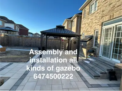 gazebo installation , View more