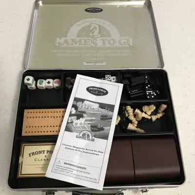 This classic and truly unique 7-in-1 games set is perfect for family fun. It includes chess, backgam...