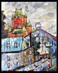 Gilles Simard, huile sur toile originale signée, artiste peintre