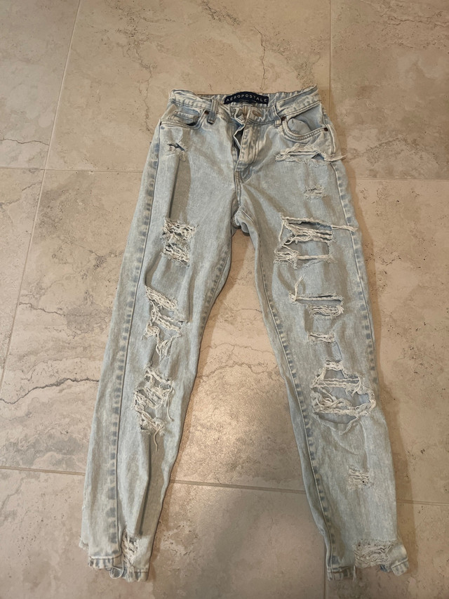 Light washed ripped curvy mom jeans in Women's - Bottoms in Brantford