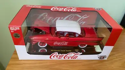 Have the following M2 1:24 scale chase car/pick up for sale 1957 Chevrolet Bel Air Hardtop Coca-Cola...