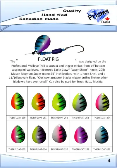 FLOAT RIG Spinner Worm Harness Bottom Bouncer FISHING TACKLE, View more