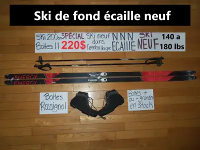 Ensembles de ski de fond SKI NEUF ÉCAILLE 195 200 205 cm, View more