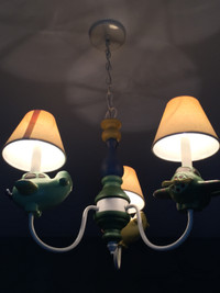Kid's room airplane chandelier