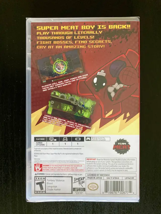 Super Meat Boy Forever (Nintendo Switch) in Nintendo Switch in Edmonton - Image 3