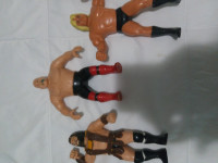 3 LJN WWF Wrestling Figures - George Animal, Valentine, Hercules