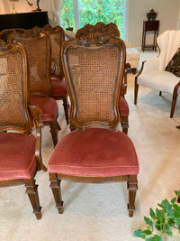 Historic Solid Wood Provencal Dining Chairs, 6x, 1975 Vintage