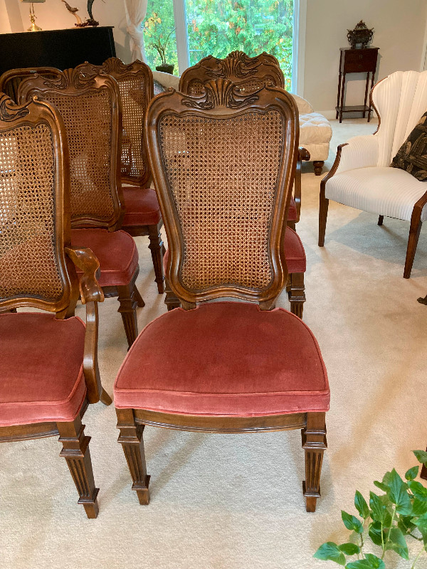 Historic Solid Wood Provencal Dining Chairs, 6x, 1975 Vintage in Dining Tables & Sets in City of Toronto