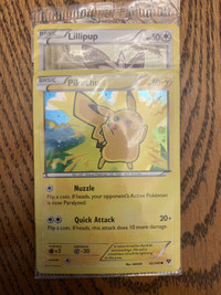 Pokémon Factory Sealed XY Pikachu Holo and Lillipup Promos