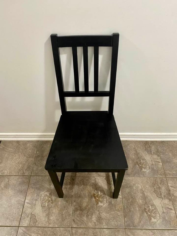 IKEA Stefan black solid wood chair Chairs & Recliners Ottawa Kijiji