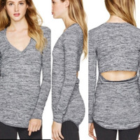 ARITZIA WILFRED FREE LUMA SWEATER OPEN BACK