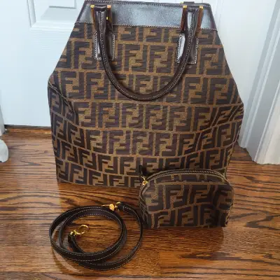 Authentic Fendi Monogram FF Zucca Shopper Tote, View more