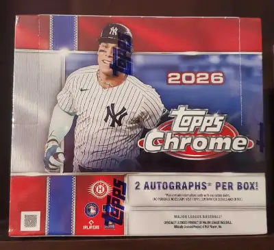 2026 Topps Chrome Baseball Jumbo Box , View more