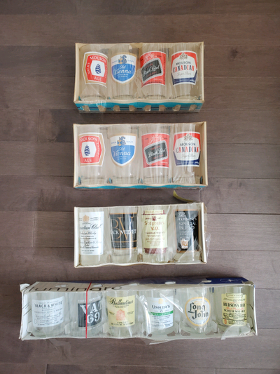 Vintage Label Glasses - never used, View more