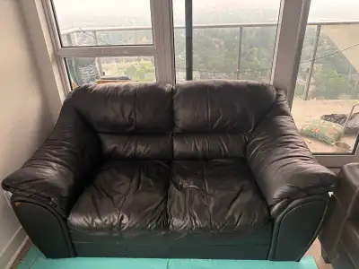 Black Leather Couch, View more