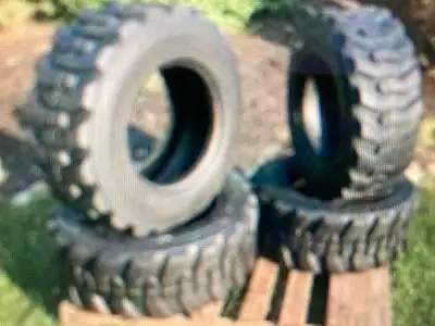 12PLY 4 NEW TIRES 10 X16.5 SKIDSTEER TIRE S CALL 5064613657 PRICE FOR ALL 4 $ 1600 PLUS TAX OR SELL...
