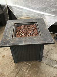 Fire table with Propane Tank