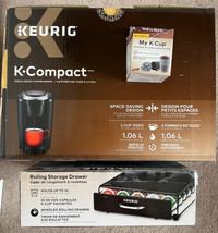 Keurig coffee machine, capsule storage box, k-cup