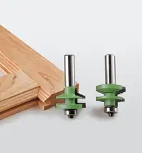 Small Classic Rail and Stile Router Bit Set from Lee Valley