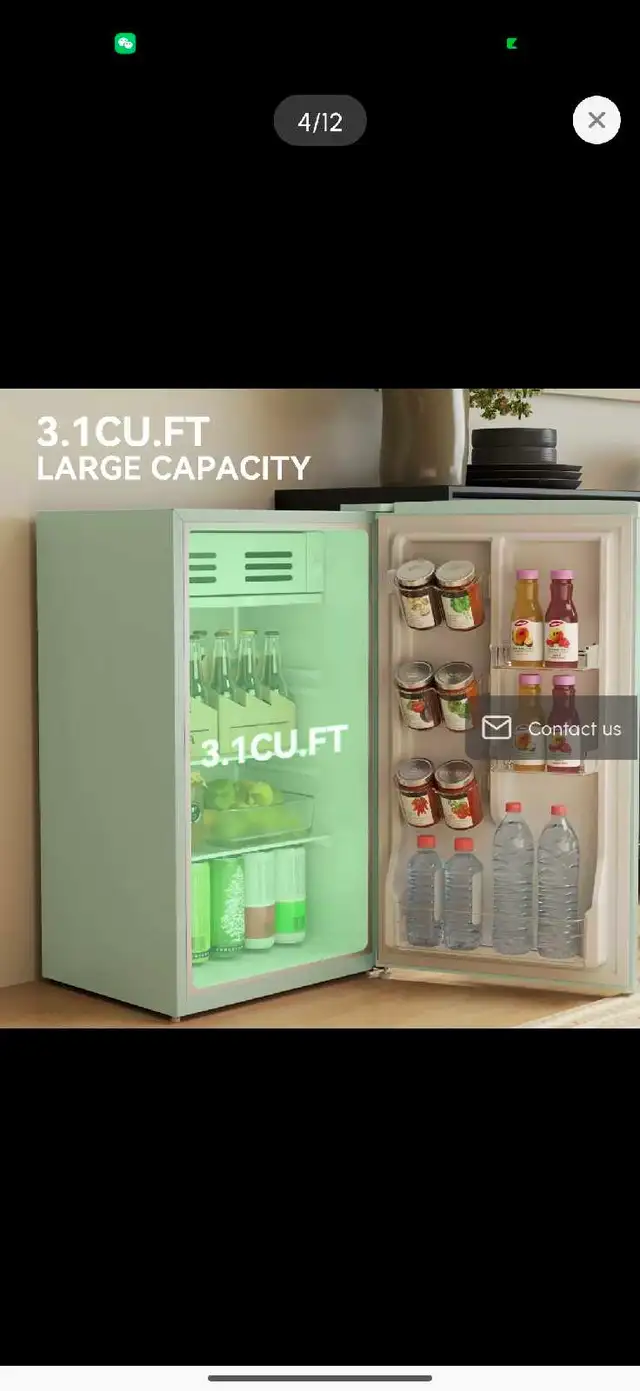 Retro Style Mini Fridge 3.1 Cu. Ft. in Refrigerators in Markham / York Region - Image 5