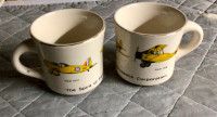 Mugs with aeroplanes on them