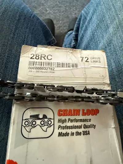 I have a 72 drive link in 325 58 gauge for husquavarna chainsaw Switched to stihl saws