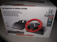 Logitech Wingman Formula Force Steering Wheel and Pedals.