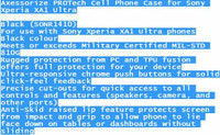 Axessorize PROTech Cell Phone Case for Sony Xperia XA1