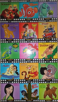 15 Disney Movie Story Library HARD Cover Books #1-15  (Lot # 1)